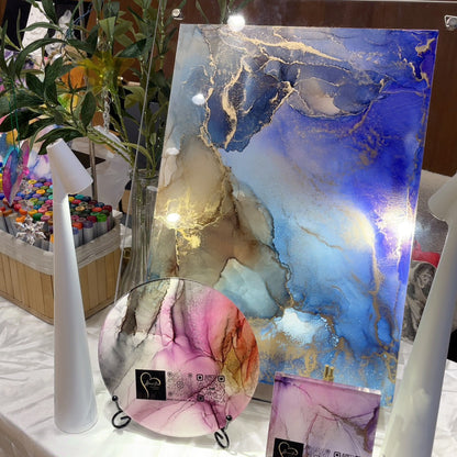 【Heartia private salon】あなたのスキルにplus アルコールインクアートレッスン