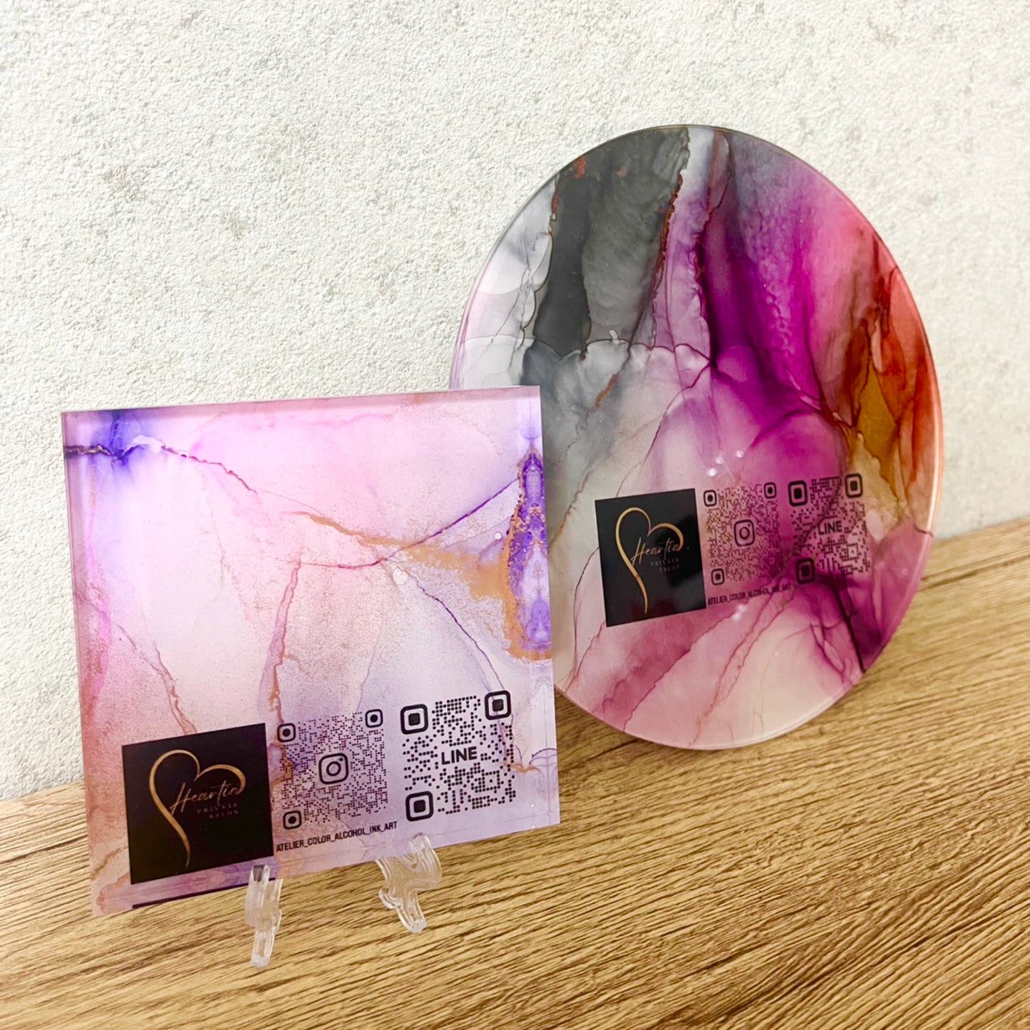 【Heartia private salon】あなたのスキルにplus アルコールインクアートレッスン